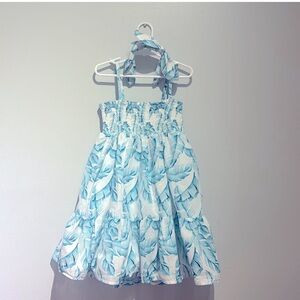 Janie and Jack Blue and White Dress